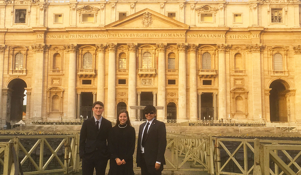 Students in the Vatican